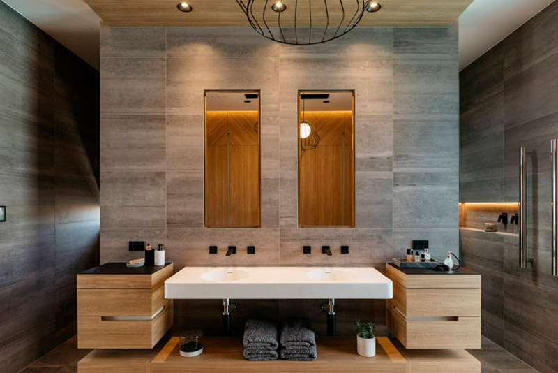 Дизайн в ванной в современной стиле